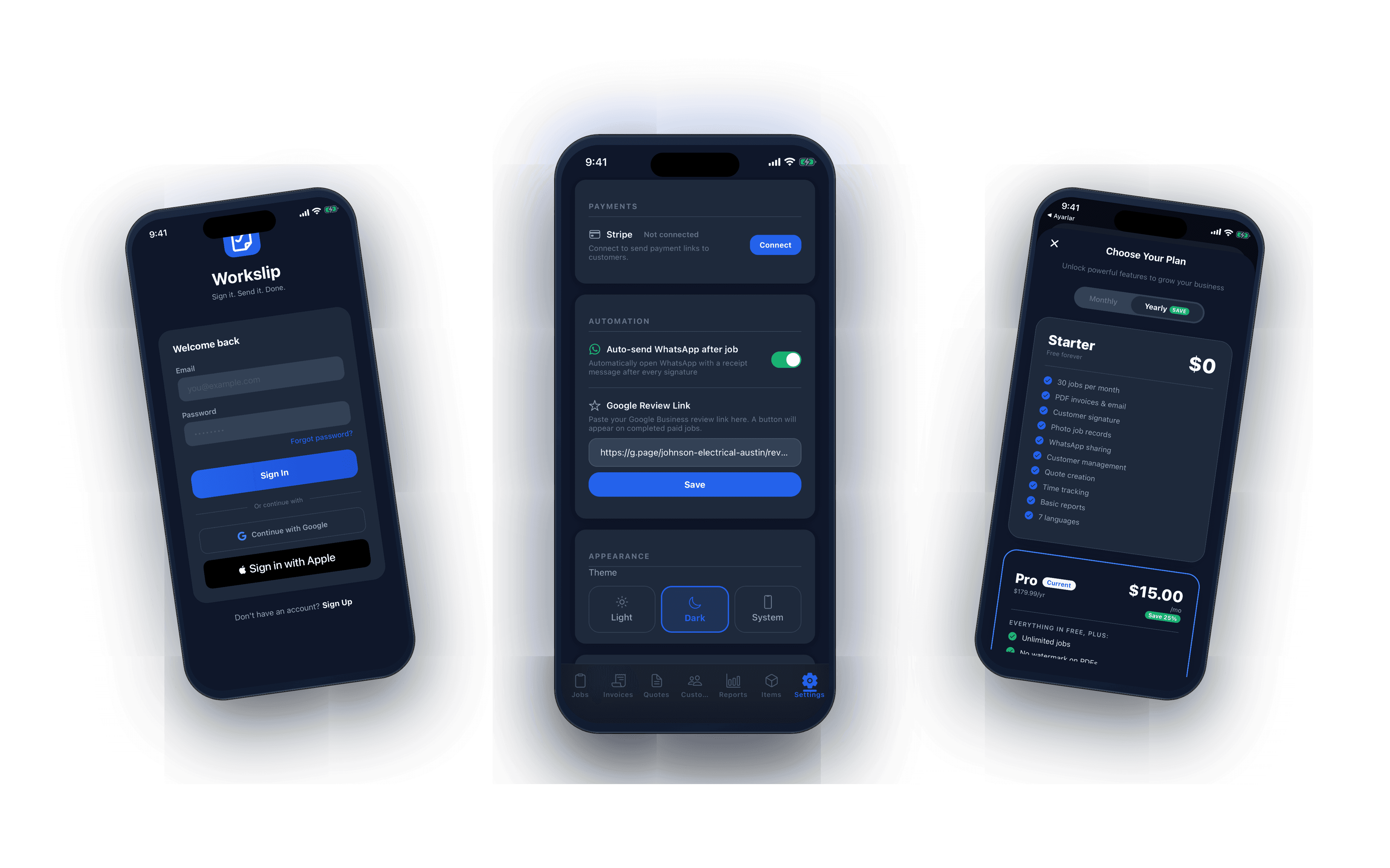 Team management, settings, and plan upgrades