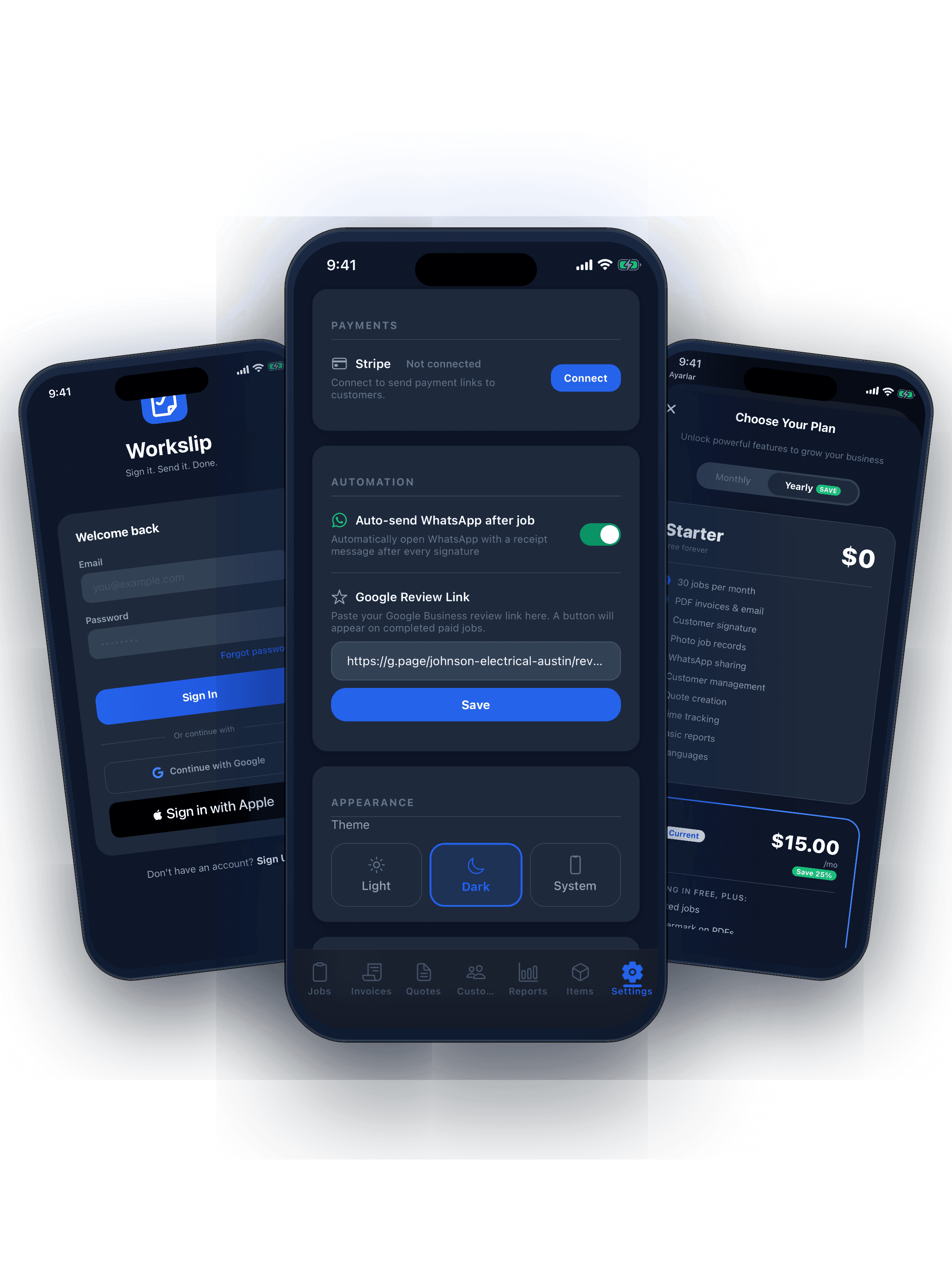 Team management, settings, and plan upgrades