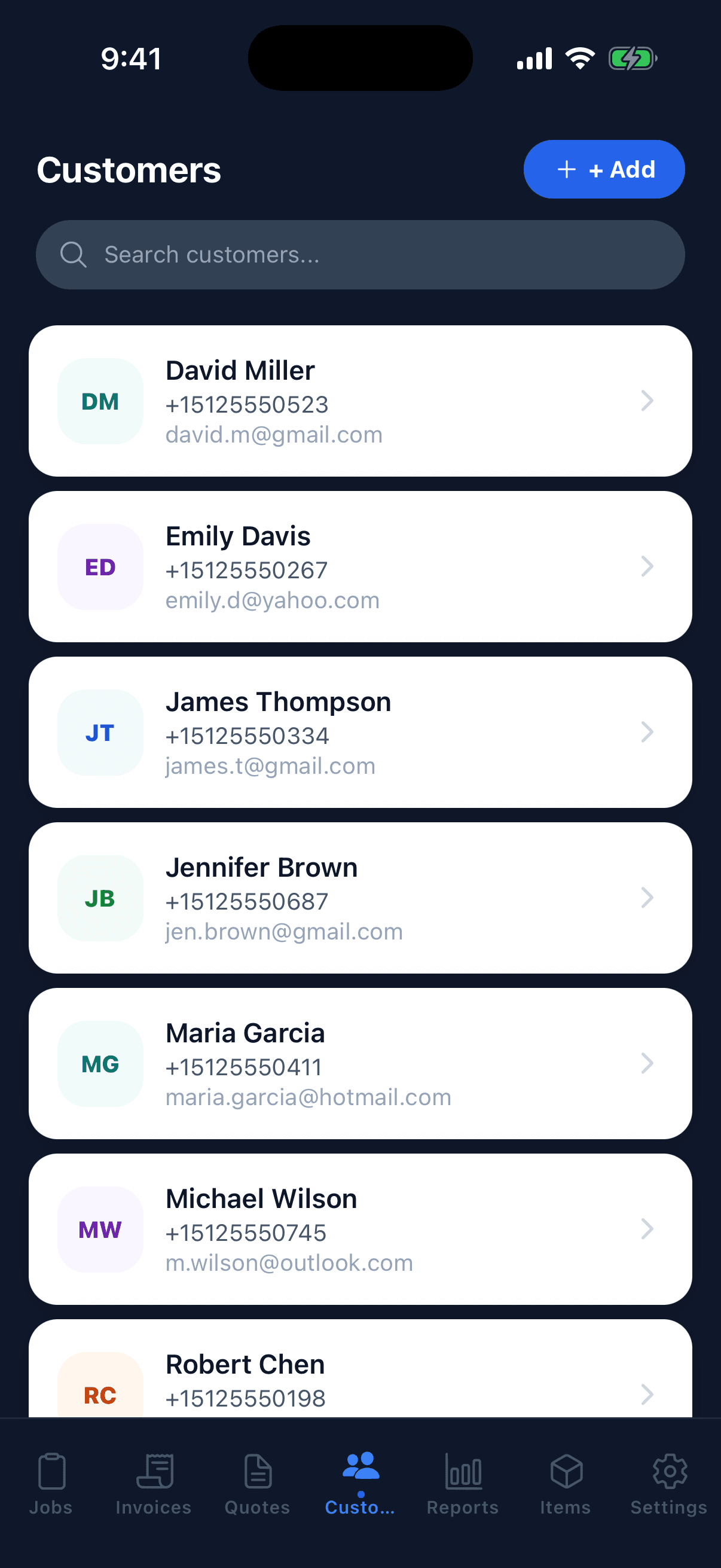 Workslip customer management
